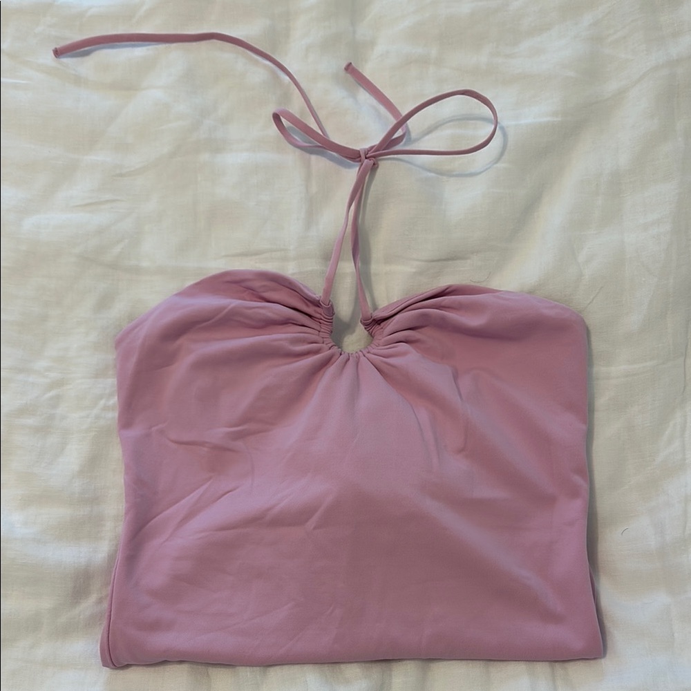 Aritzia pink bodysuit